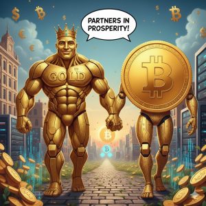 Rising Bitcoin and gold prices